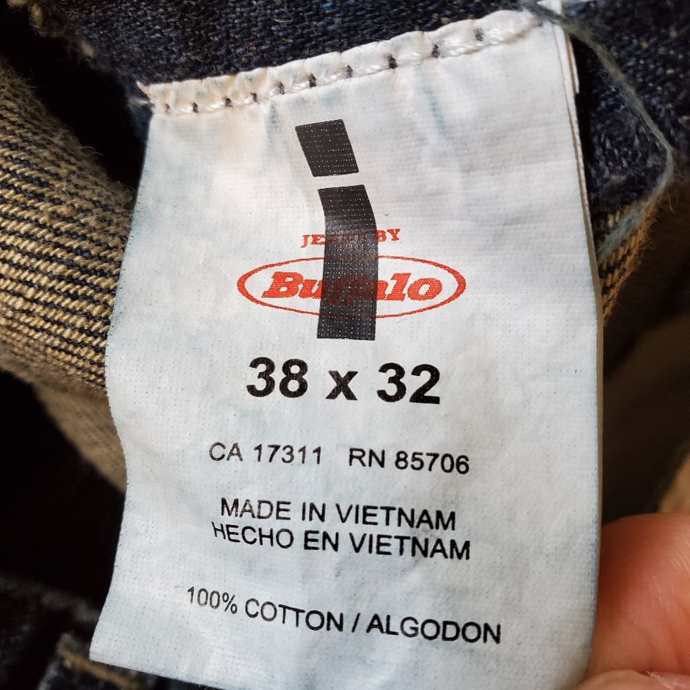 Buffalo Stephen Slim Fit Jeans Size 38x32 - Picture 9 of 10